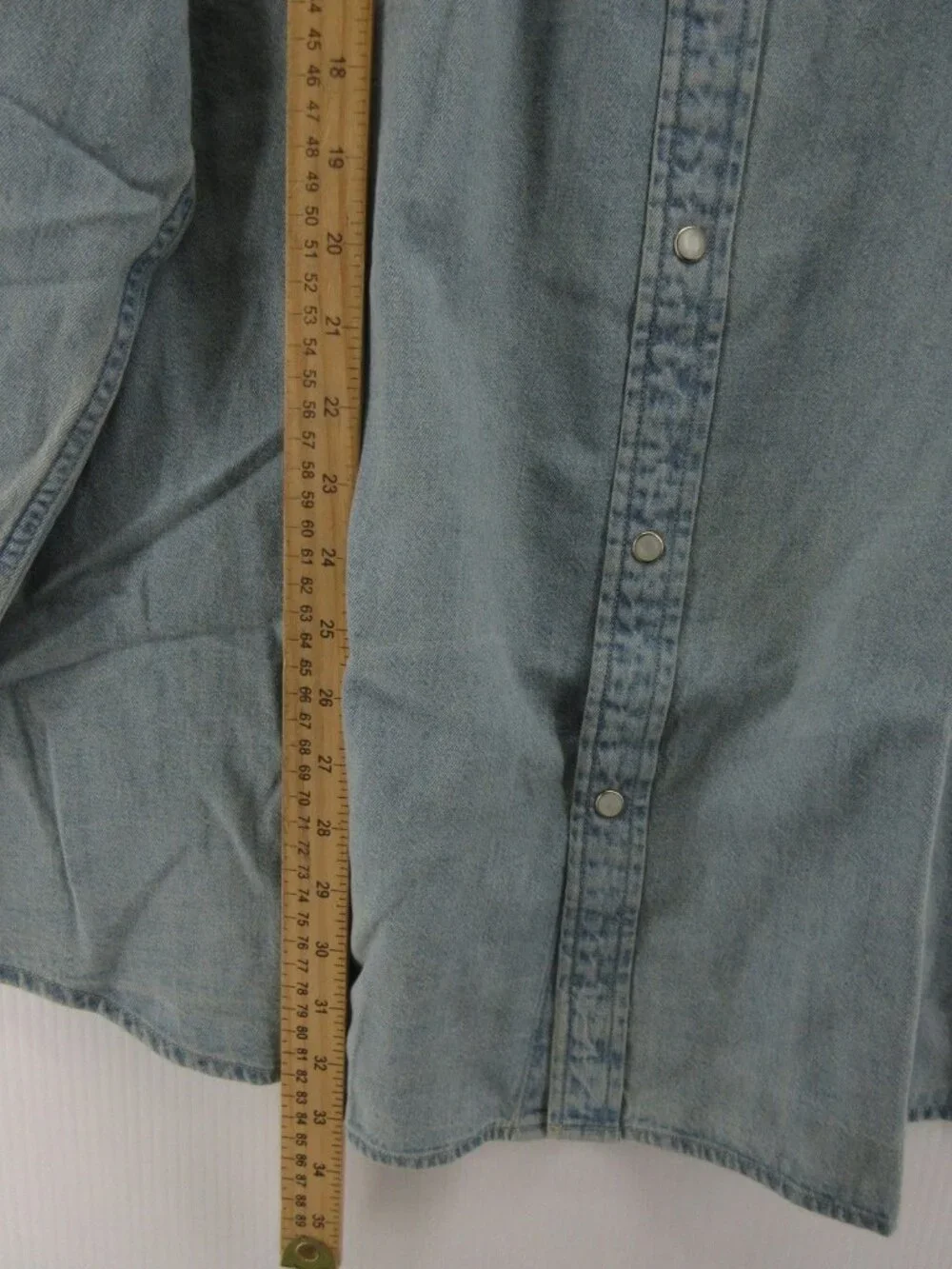 Levis Shirt XXXL Western Pearl Snap Denim Cowboy Rodeo Flap Pockets NEW
